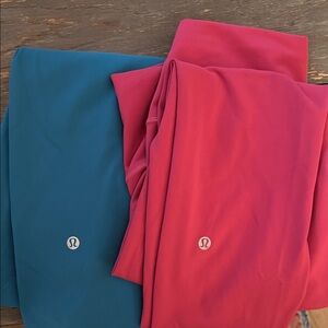 Bundle 2 Lululemon athletica Leggings in Teal & Hot Pink
